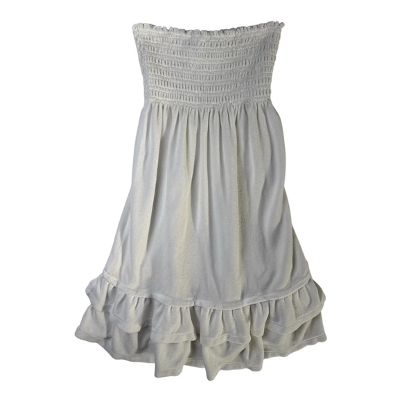 Juicy Couture Dresses & Skirts - Juicy Couture White Terry Cloth Beach Cover-Up Dress